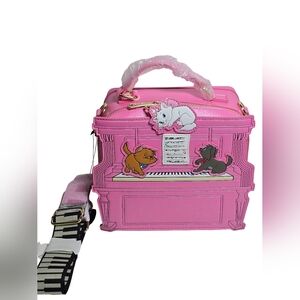 Loungefly Disney Aristocats Kittens Piano Figural Crossbody Bag NWT